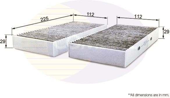 Filter, cabin air EKF201A