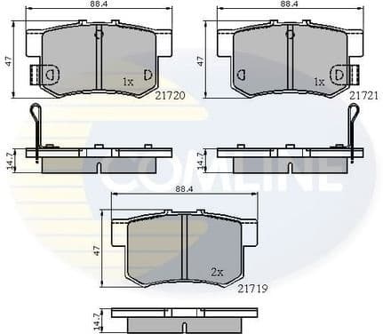 Brake Pad Set, disc brake CBP3445
