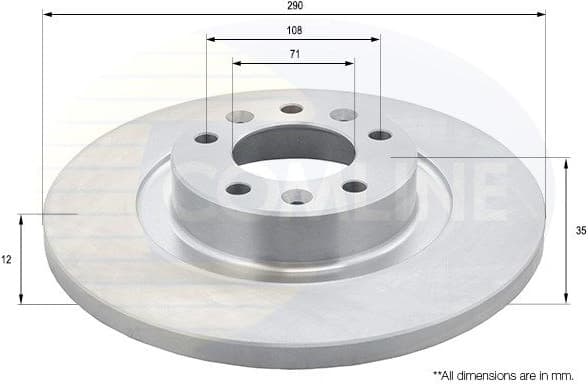 Brake Disc COATED ADC2724