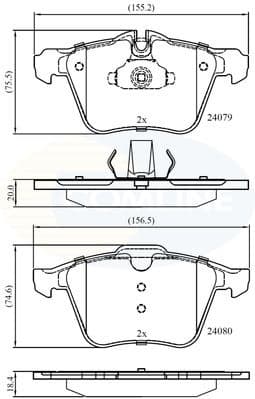 Brake Pad Set, disc brake CBP06063