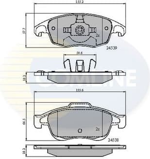 Brake pads front CBP01719