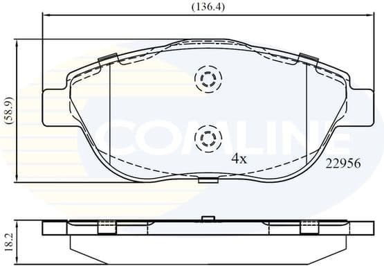 Brake Pad Set, disc brake CBP02367