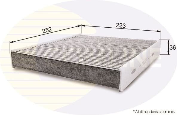 Filter, cabin air EKF332A