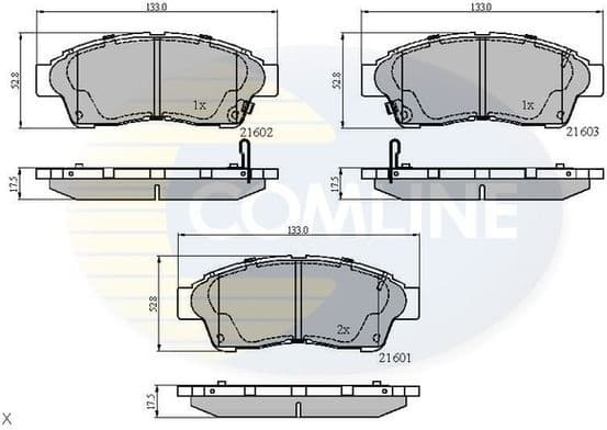 Brake Pad Set, disc brake CBP3260