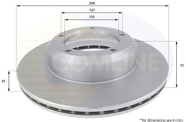 Brake Disc COATED ADC1311V