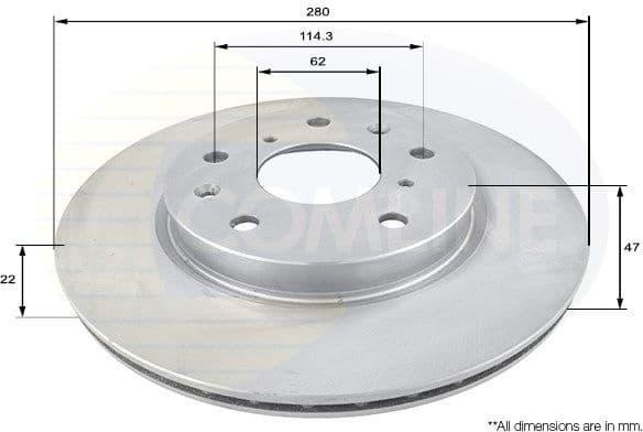 Brake Disc COATED ADC1830V