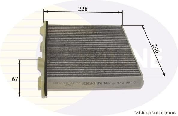 Filter, cabin air EKF265A