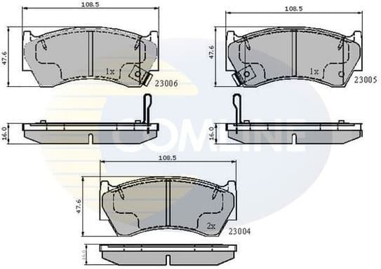 Brake Pad Set, disc brake CBP3449