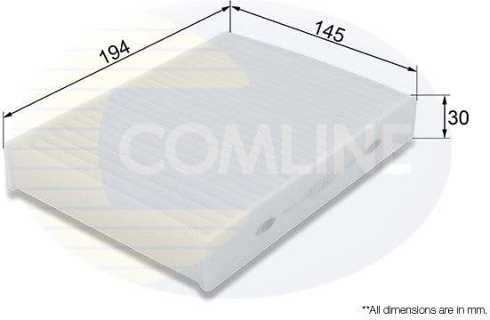 Filter, cabin air EKF404