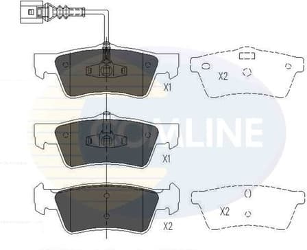 Brake pads rear CBP16062