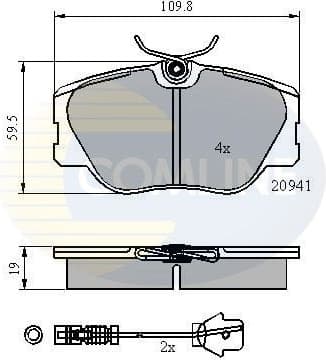 Brake Pad Set, disc brake CBP2360