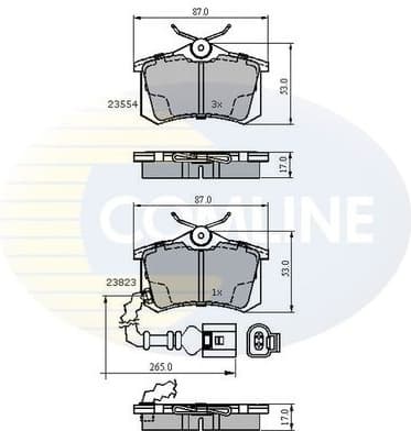 Brake Pad Set, disc brake CBP2797