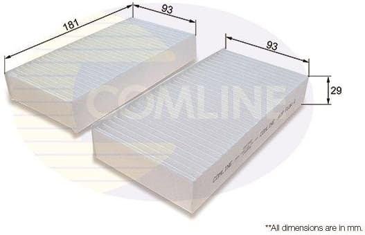 Filter, cabin air EKF3402