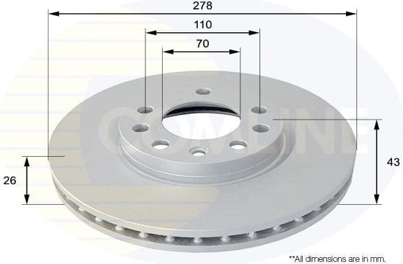 Brake Disc COATED ADC1139V