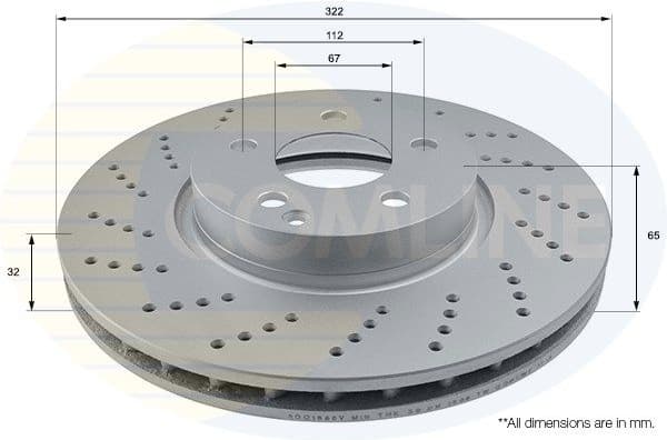 Brake Disc COATED ADC1655V