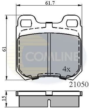 Brake Pad Set, disc brake CBP0741