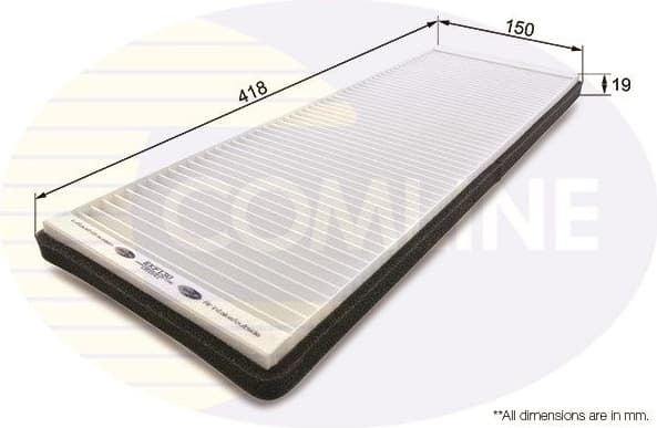 Filter, cabin air EKF130