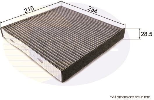 Filter, cabin air EKF348A