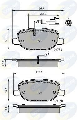 Brake Pad Set, disc brake CBP11769