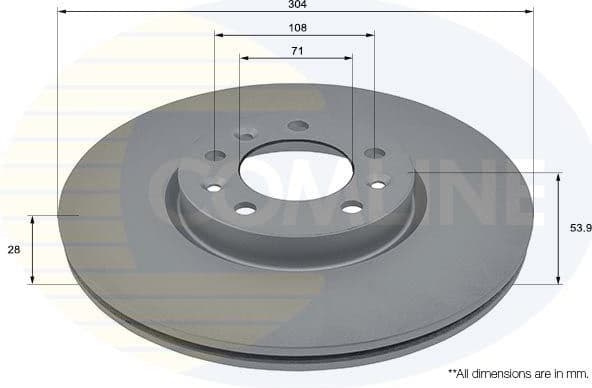 Brake Disc COATED ADC2848V