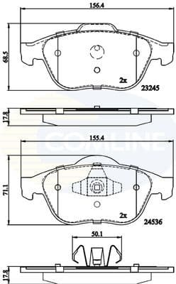 Brake Pad Set, disc brake CBP02020