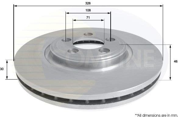 Brake Disc COATED ADC1245V