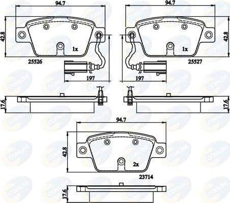 Brake Pad Set, disc brake CBP12154