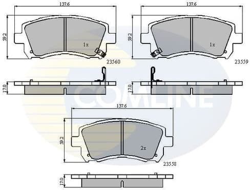 Brake Pad Set, disc brake CBP3722