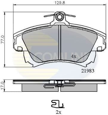 Brake Pad Set, disc brake CBP3813