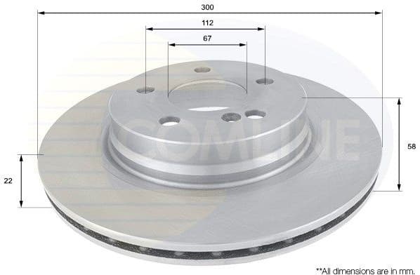 Brake Disc COATED ADC1658V