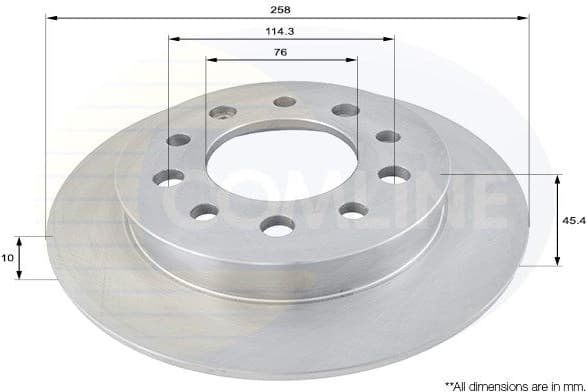 Brake Disc COATED ADC1057