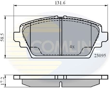 Brake Pad Set, disc brake CBP0802
