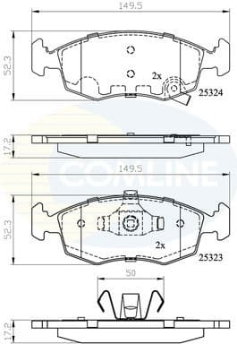 Brake Pad Set, disc brake CBP32104