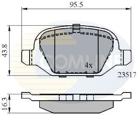 Brake Pad Set, disc brake CBP01559