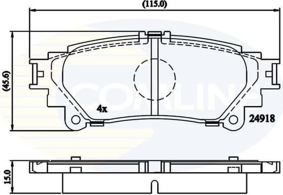 Brake pads rear CBP06078