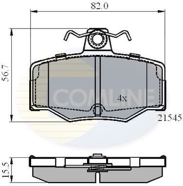 Brake pads rear CBP0878