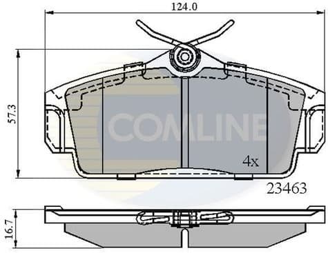 Brake Pad Set, disc brake CBP0740