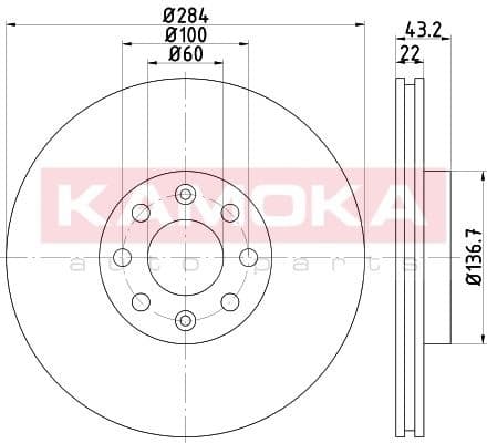 Brake discs kit front (2pcs) 103233 - image 5