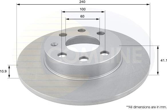 Brake Disc COATED ADC1114