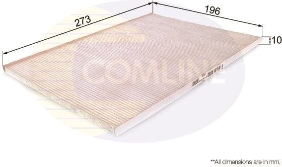 Filter, cabin air EKF314