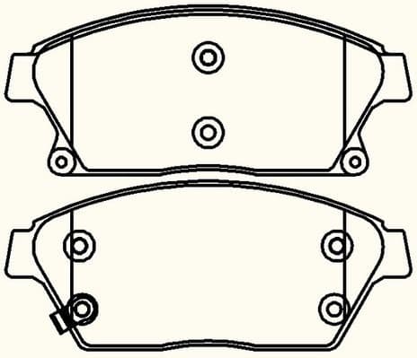 Brake pads front CBP32037