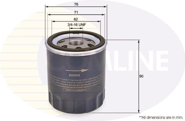 Oil Filter EOF076
