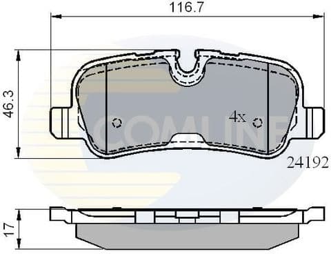 Brake pads rear CBP02021