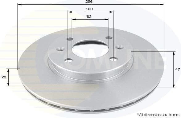 Brake Disc COATED ADC1077V