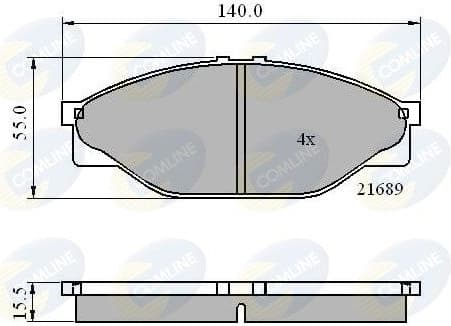 Brake Pad Set, disc brake CBP0440