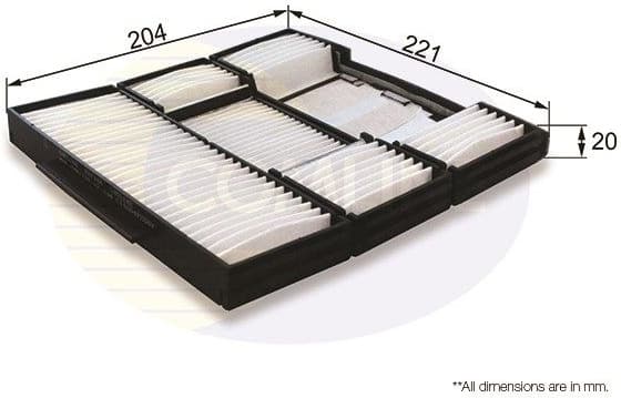 Filter, cabin air EKF186