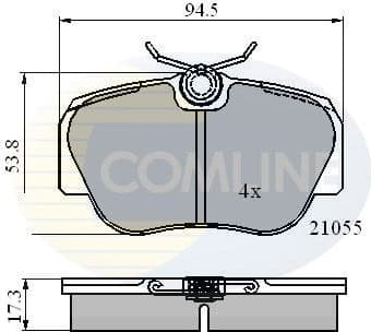 Brake Pad Set, disc brake CBP0328