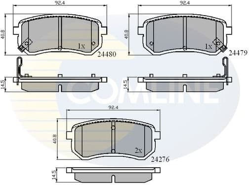 Brake Pad Set, disc brake CBP31320