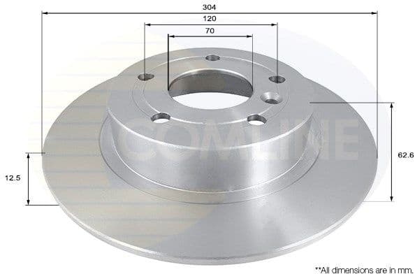 Brake Disc COATED ADC1307