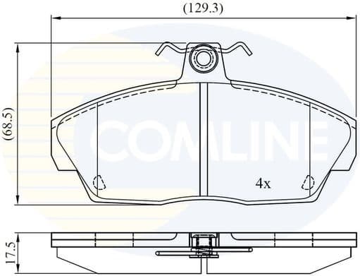 Brake Pad Set, disc brake CBP0232